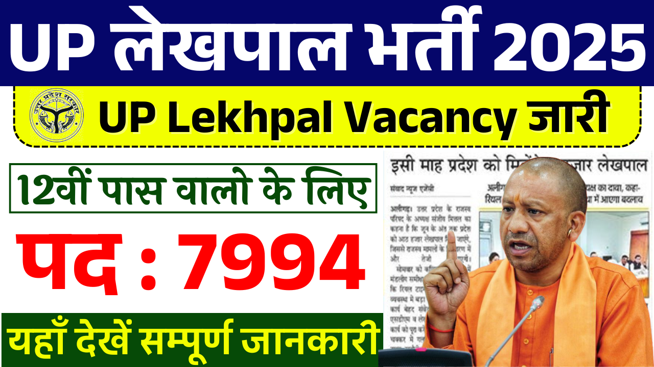 UP Lekhpal Bharti 2025